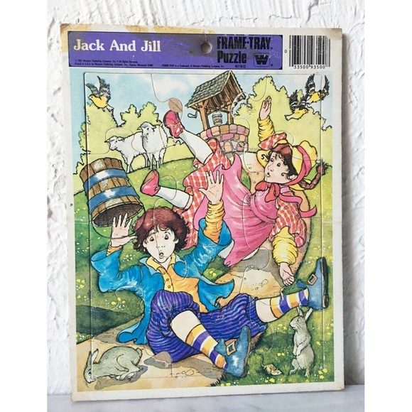 Vintage Whitman 1981 Fun At The Zoo Jack And Jill - 2 Frame Tray Puzzles - Picture 3 of 8